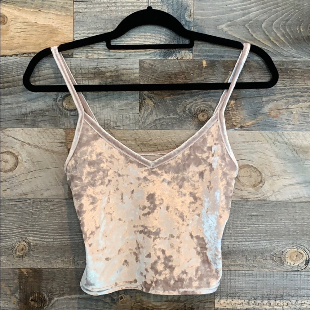 Urban Outfitters Velour Tank Top